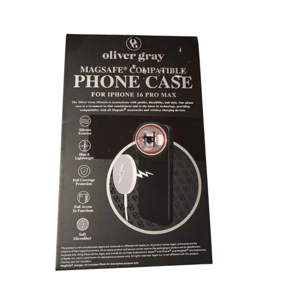 Brand New / Oliver Gray Magsafe Compatible Phone Case For iPhone 16 Pro Max